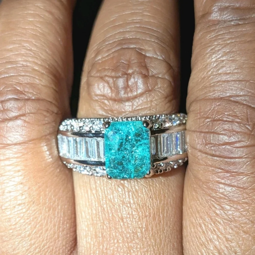 5 Ct Unisex Lab Created Diamond Sterling Silver 925 Ring For Male Or Female Sz 9